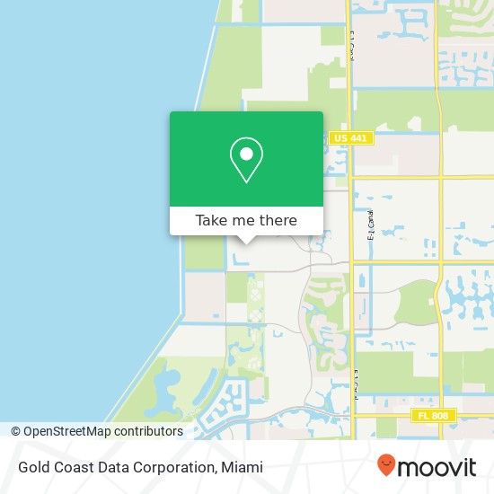 Mapa de Gold Coast Data Corporation