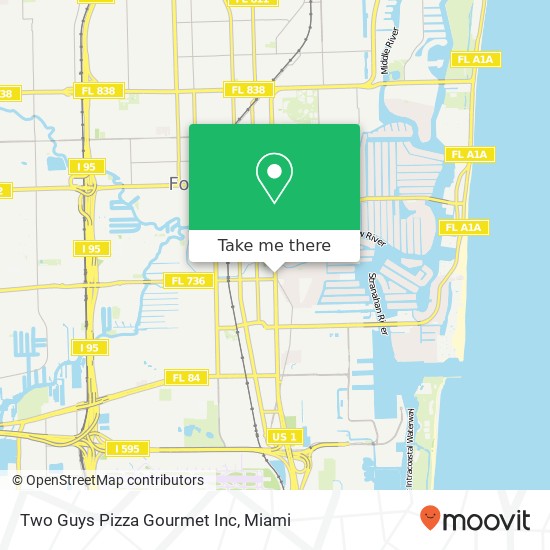 Mapa de Two Guys Pizza Gourmet Inc