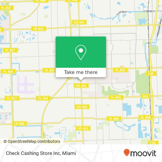 Mapa de Check Cashing Store Inc