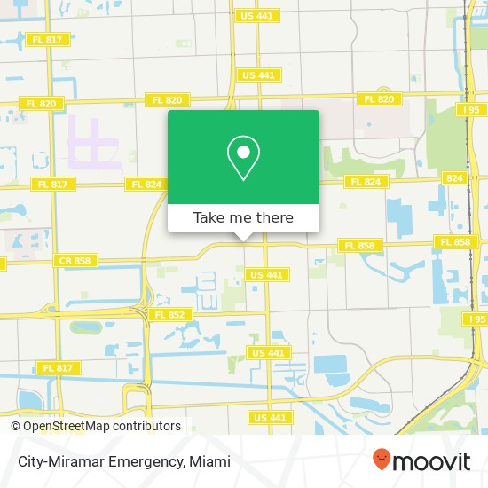 City-Miramar Emergency map