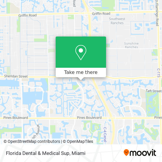 Mapa de Florida Dental & Medical Sup