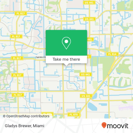 Gladys Brewer map