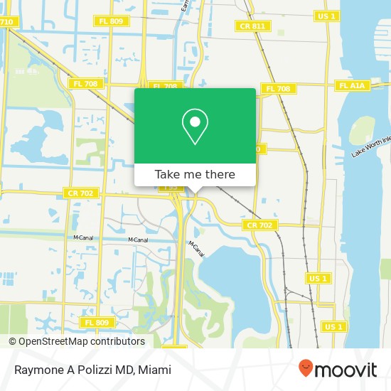Raymone A Polizzi MD map