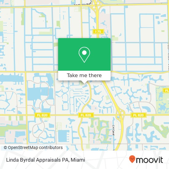 Linda Byrdal Appraisals PA map