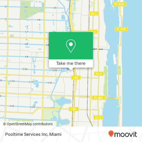 Pooltime Services Inc map
