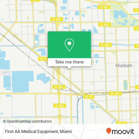 First AA Medical Equipment map