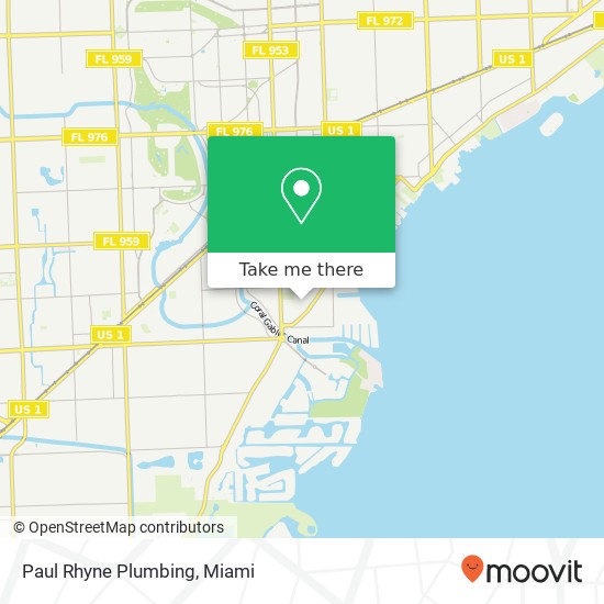 Mapa de Paul Rhyne Plumbing