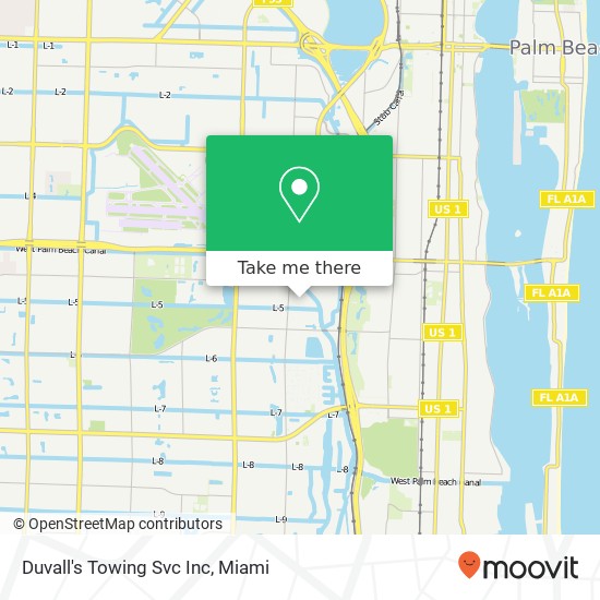 Mapa de Duvall's Towing Svc Inc