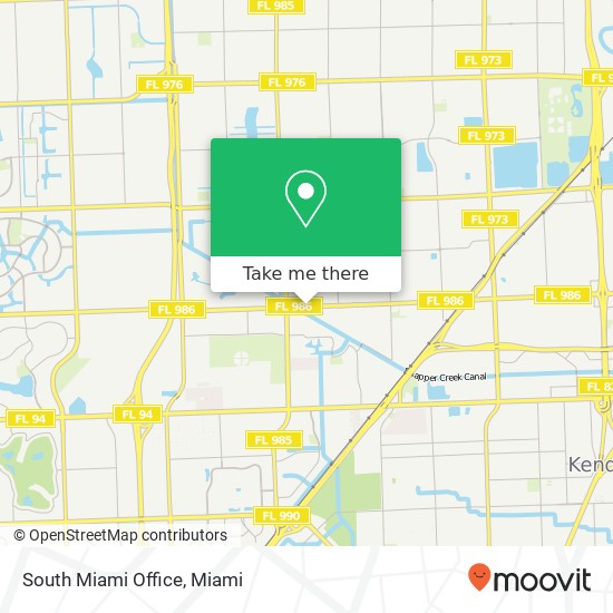 Mapa de South Miami Office