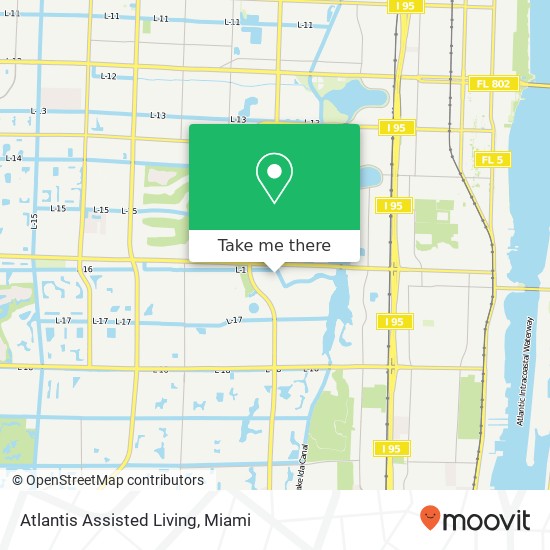 Mapa de Atlantis Assisted Living