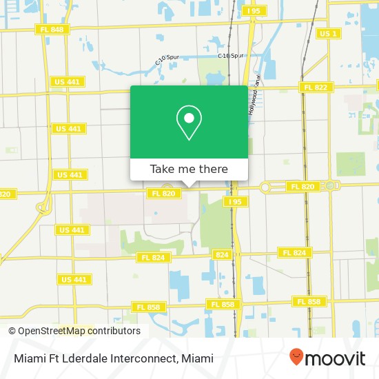 Mapa de Miami Ft Lderdale Interconnect