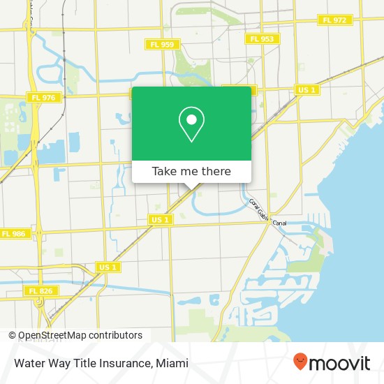 Mapa de Water Way Title Insurance