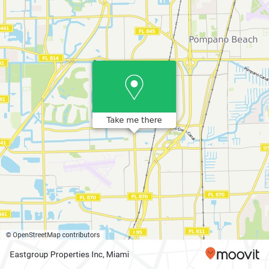 Eastgroup Properties Inc map
