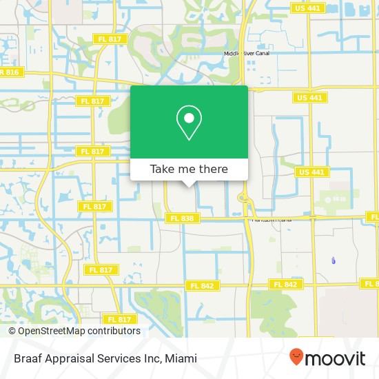 Mapa de Braaf Appraisal Services Inc