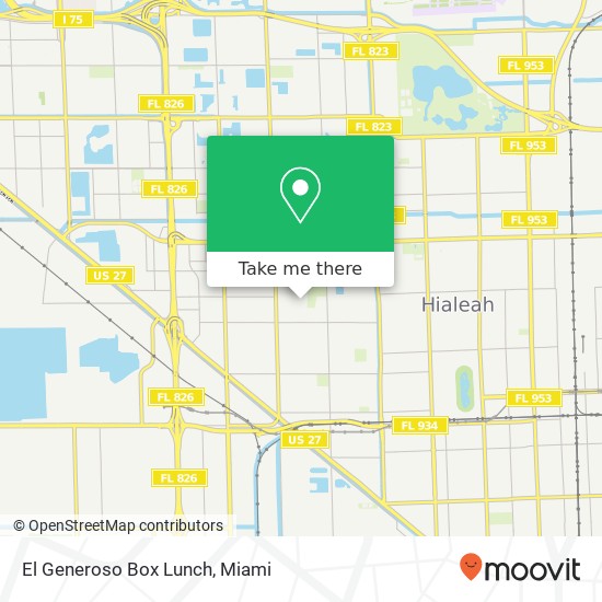 El Generoso Box Lunch map