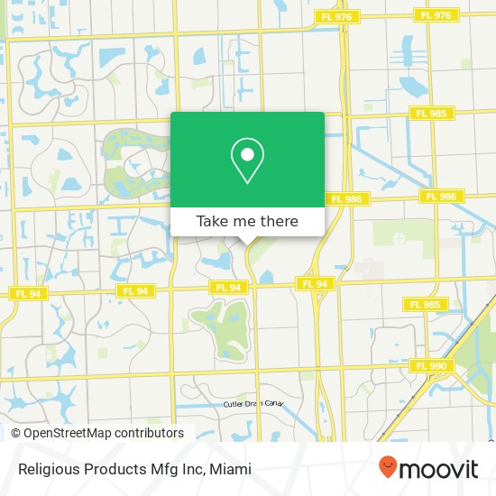 Religious Products Mfg Inc map