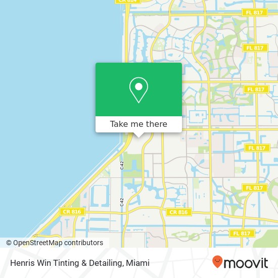 Mapa de Henris Win Tinting & Detailing