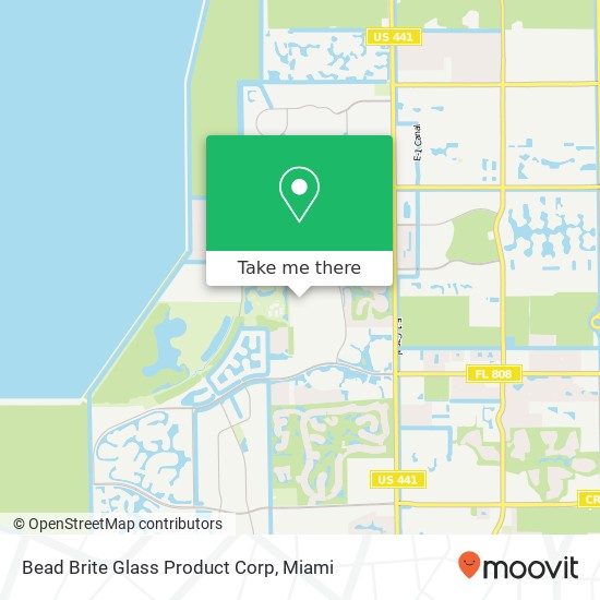 Mapa de Bead Brite Glass Product Corp