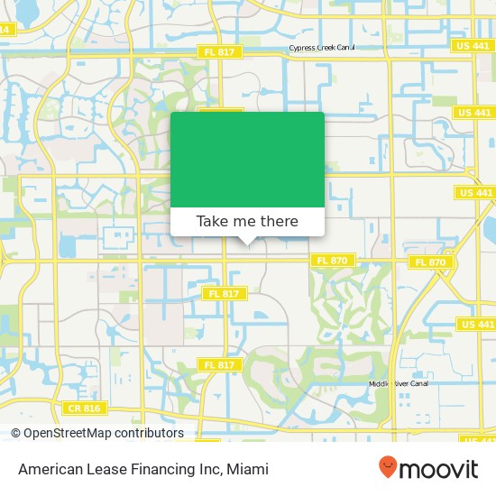 Mapa de American Lease Financing Inc