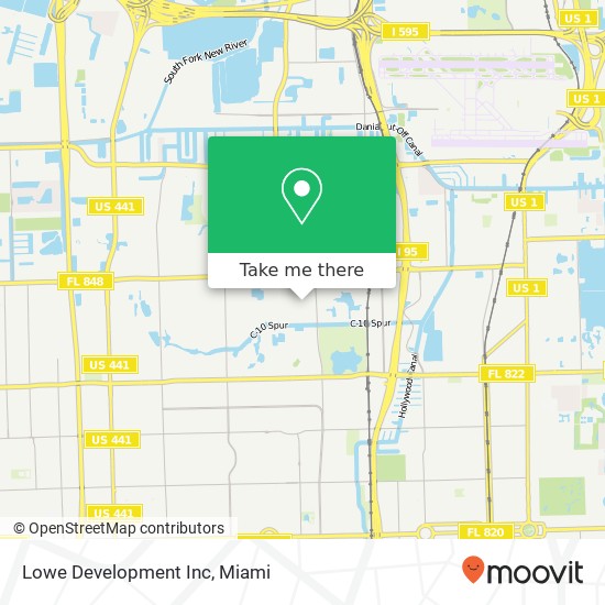 Lowe Development Inc map