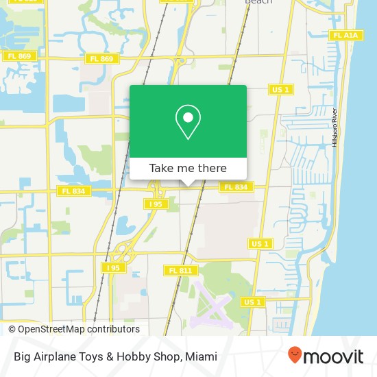 Mapa de Big Airplane Toys & Hobby Shop