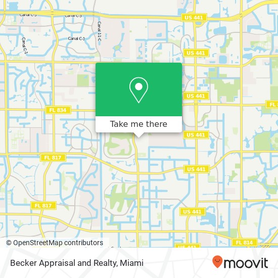 Becker Appraisal and Realty map