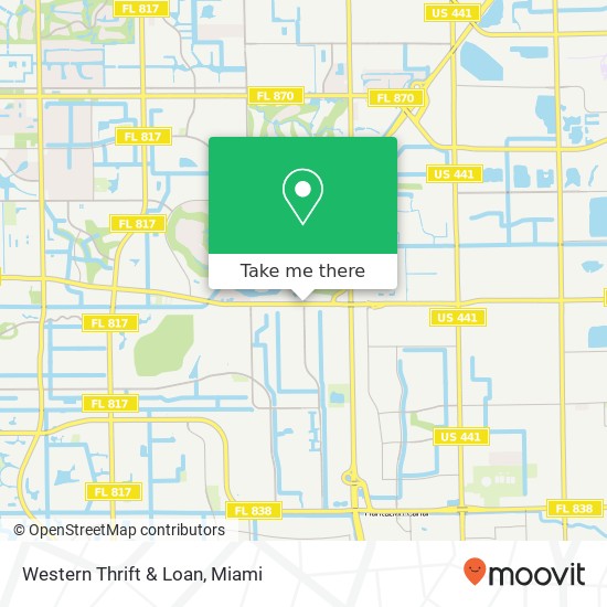 Western Thrift & Loan map