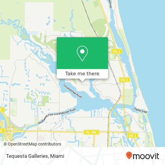 Tequesta Galleries map