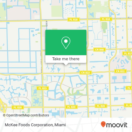 Mapa de McKee Foods Corporation