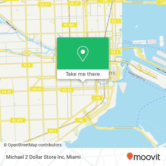 Mapa de Michael 2 Dollar Store Inc