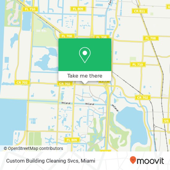 Custom Building Cleaning Svcs map