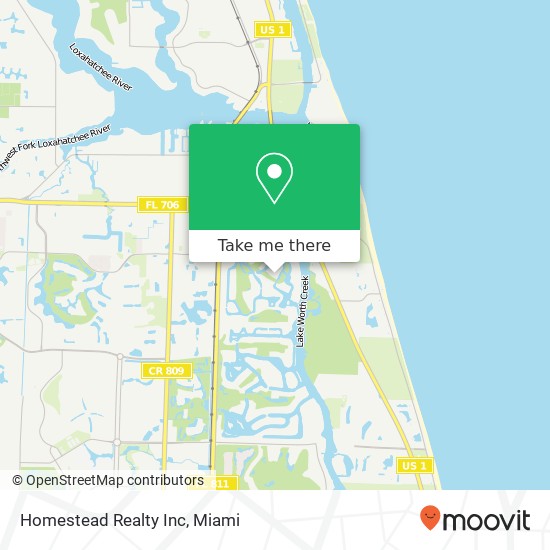 Homestead Realty Inc map