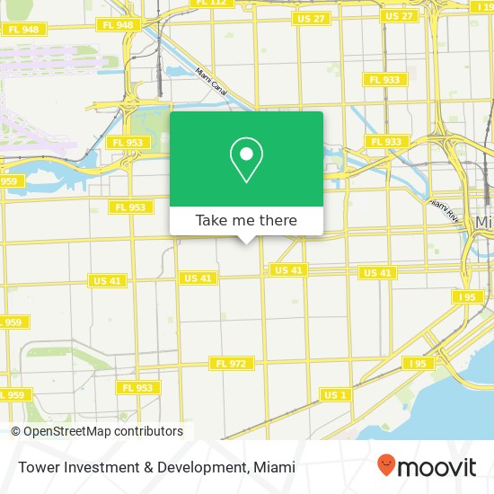 Tower Investment & Development map
