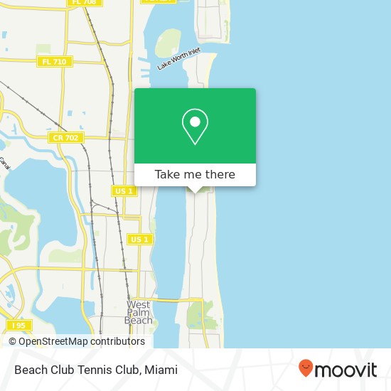 Beach Club Tennis Club map