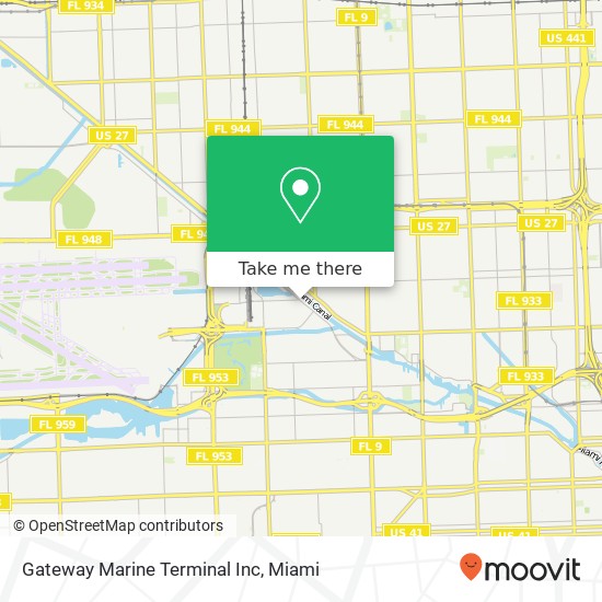 Gateway Marine Terminal Inc map