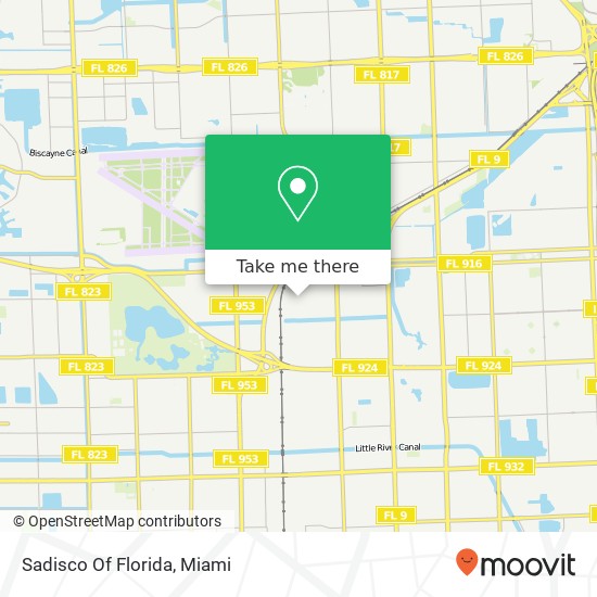 Mapa de Sadisco Of Florida