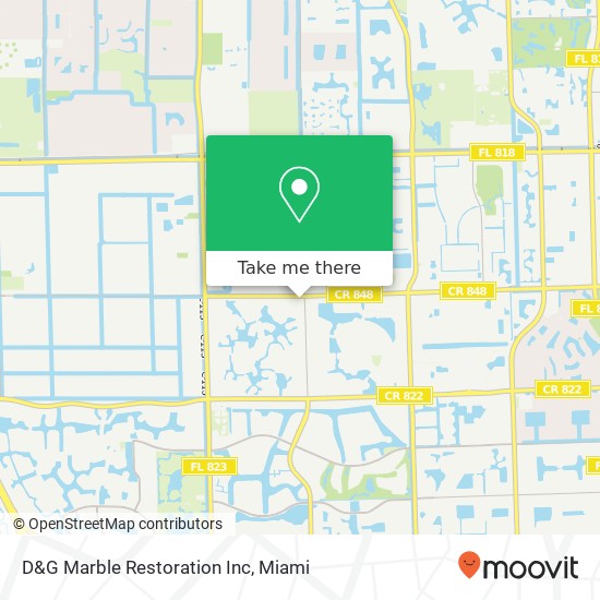 Mapa de D&G Marble Restoration Inc
