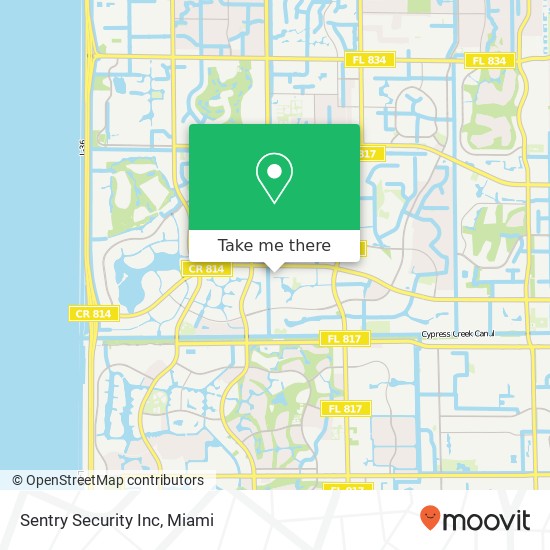 Sentry Security Inc map