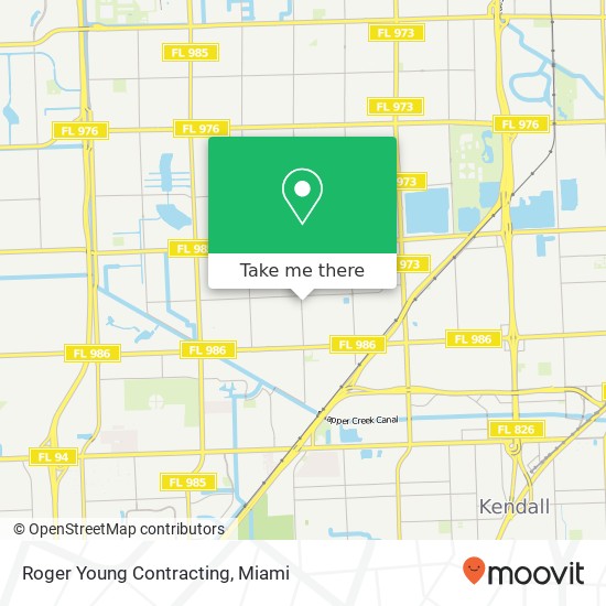 Roger Young Contracting map
