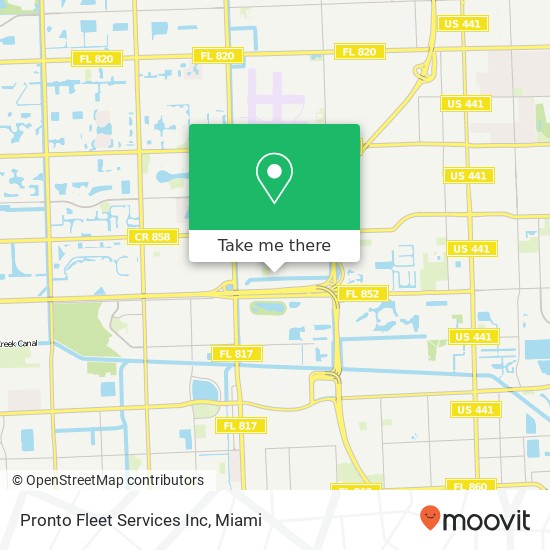 Pronto Fleet Services Inc map