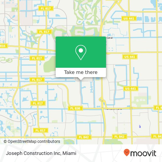 Mapa de Joseph Construction Inc