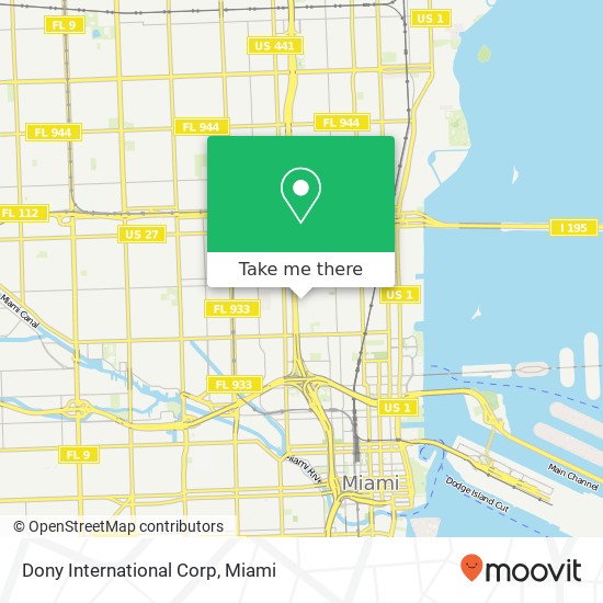 Dony International Corp map