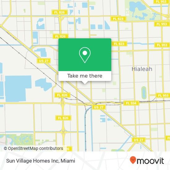 Mapa de Sun Village Homes Inc