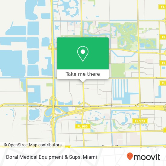 Mapa de Doral Medical Equipment & Sups