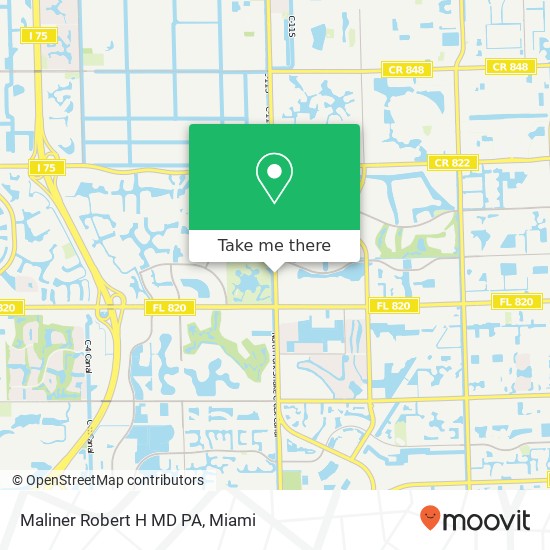 Mapa de Maliner Robert H MD PA