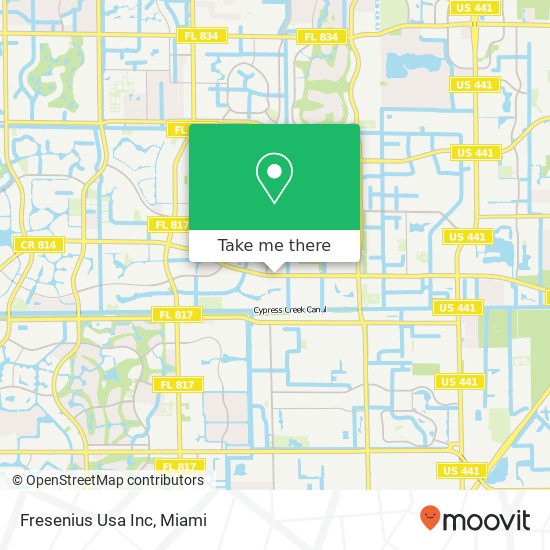 Fresenius Usa Inc map