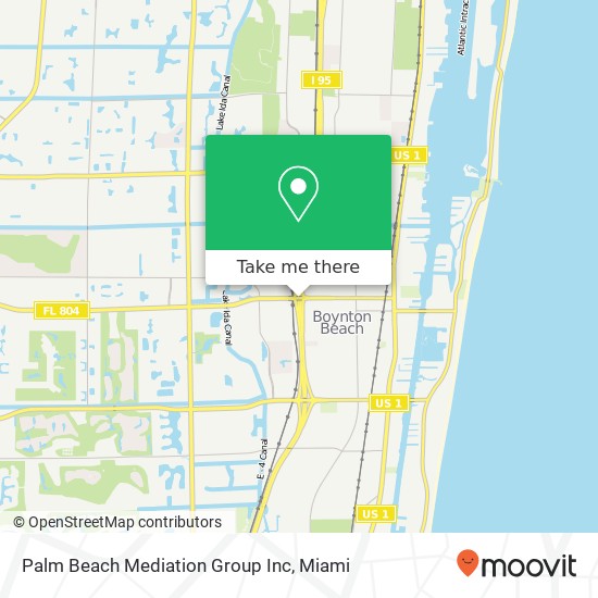 Mapa de Palm Beach Mediation Group Inc