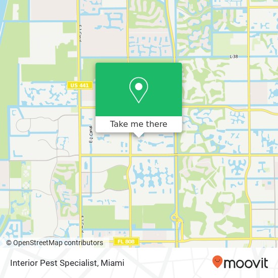 Interior Pest Specialist map