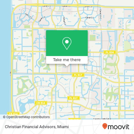 Christian Financial Advisors map