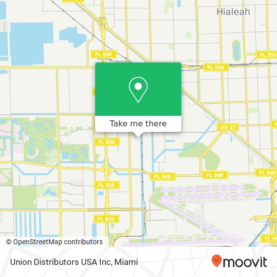 Union Distributors USA Inc map